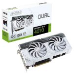 ASUS Dual GeForce RTX™ 4070 White OC Edition 12GB GDDR6X