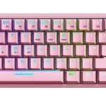 BAJEAL| Rose | Mécanique Gaming Keyboard | Bleu Switch | k71 | TKL Type C | For Pc Gaming - Mac - Console | 🎉Promo | Rose