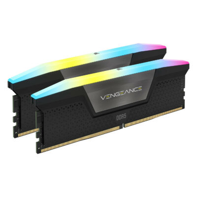 Corsair Vengeance RGB DDR5 64 Go (2 x 32 Go) 6400 MHz CL32 – Noir