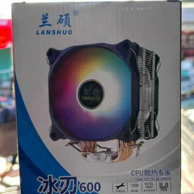 LANSHUO-600 AIR COOLER RGB – DUAL FAN – 135W  – LGA 1700 AM4 AM5