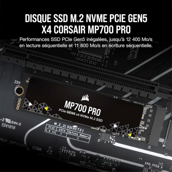 CORSAIR MP700 PRO 2TB PCIE GEN5 NVME – Image 3