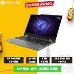 LENOVO LOQ Ryzen 7 7435HS/ 24GB/ 1TB/ RTX 4060 144Hz