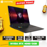 MSI Vector 16 HX i9-14900HX/RTX 4080 12GB GDDR6