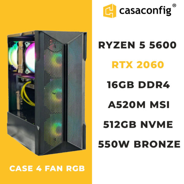 PC GAMER MAROC | RYZEN 5 5600| RTX 2060| 16GB|500G