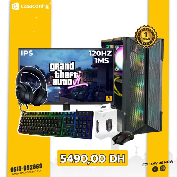 SETUP COMPET |RYZEN 5 5600 |RX 570 |16GB/256 SSD