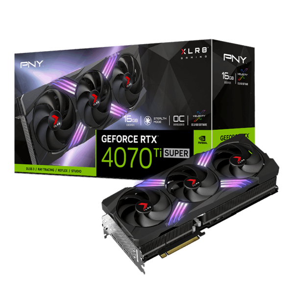 PNY GeForce RTX 4070 Ti SUPER 16GB XLR8 EPIC-X RGB – Image 2