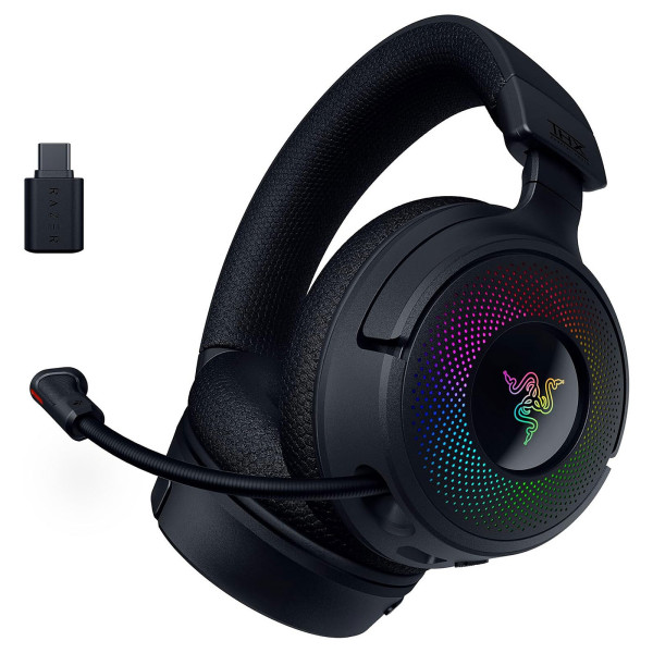 Coussinets De Remplacement Pour Casque Razer Kraken Pro V2 Et 7.1 V2 - Noir, Cuir Protéiné Et Mémoire De Forme