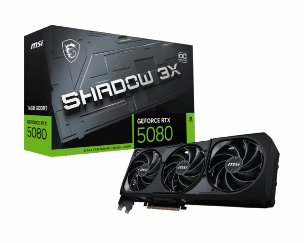 MSI GeForce RTX 5080 SHADOW 3X OC 16GB GDDR7
