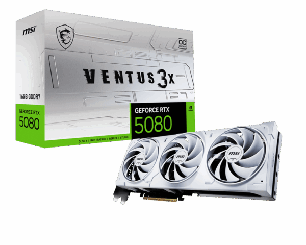 GeForce RTX 5080 16G VENTUS 3X OC WHITE