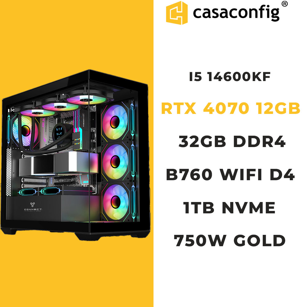 Pc gamer maroc i5 14600kf rtx 4070 32gb 1tb ssd casaconfig