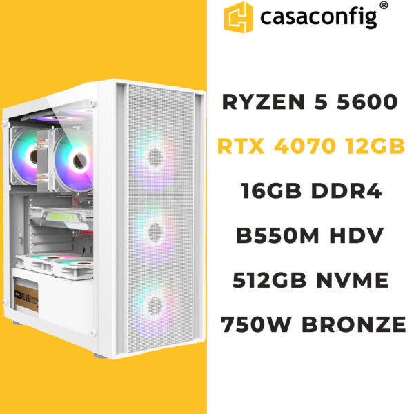 PC GAMER MAROC |RYZEN 5 5600 |RTX 4070 |16GB-512SSD