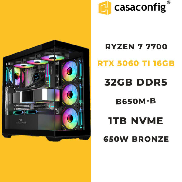 PC GAMER MAROC | RYZEN 7 7700 |RTX 4060 TI 16GB | 32GB-1TB