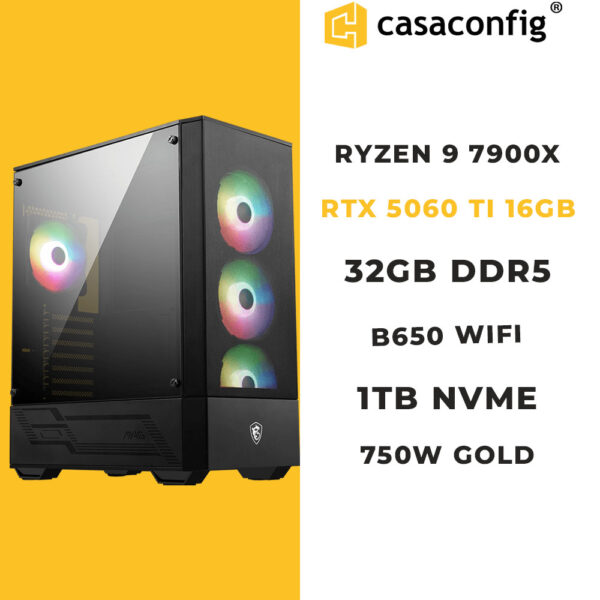 PC GAMER MAROC | RYZEN 9 7900X |RTX 4060 TI 16GB | 32GB-1TB