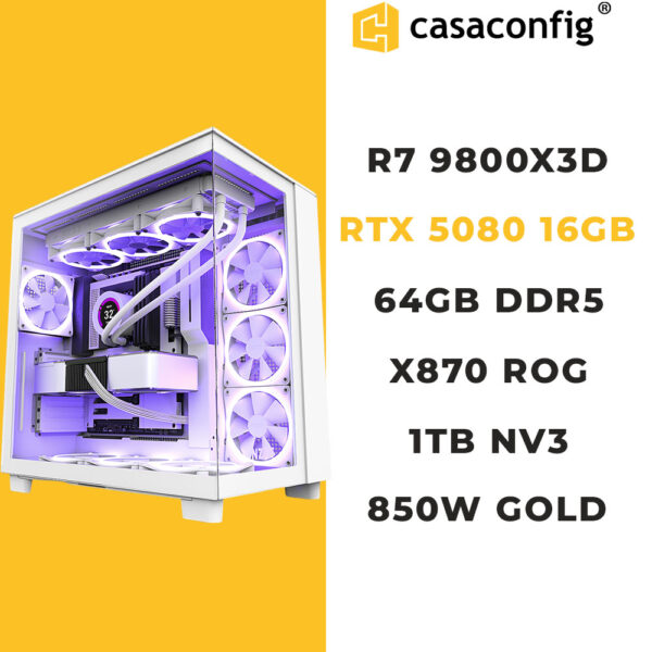 PC GAMER MAROC |RYZEN 7 9800X3D |RTX 5080|64GB-1TB