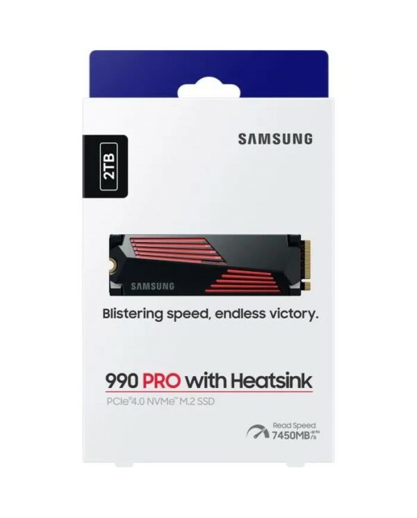Samsung SSD 990 PRO M.2 PCIe NVMe 2TB avec dissipateur