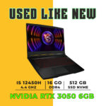 MSI Thin GF63|i5-12450H|16GB-500GB |RTX 3050 6GB USED