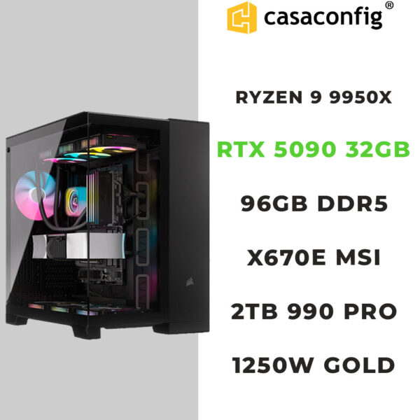 PC Gamer Extrême AI |RYZEN 9 9950X| RTX 5090| 96GB-2TB