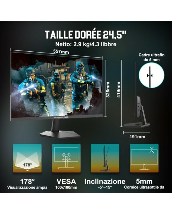 MINIFIRE MFG25X1 PRO 25 FHD IPS 300HZ – Image 3