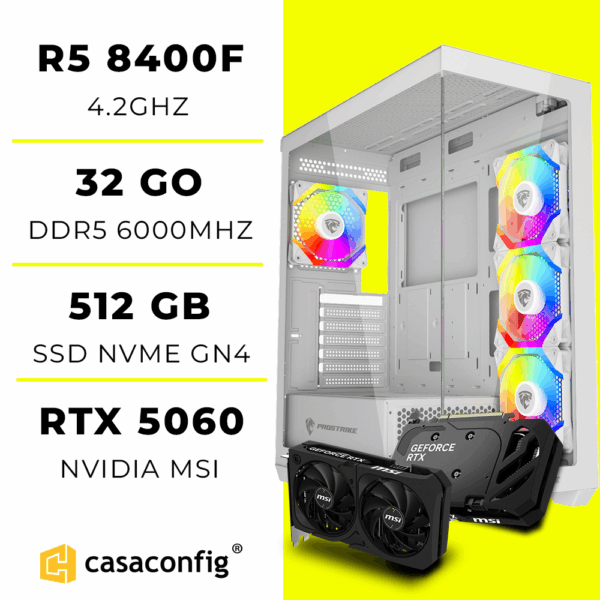 PC GAMER R5 8400F| 32GB/512GB SSD | RTX 5060 MSI