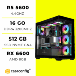 PC GAMER R5 5600| 16GB/512GB SSD | RX 6600