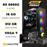 PC GAMER BY MSI R5 5600G | 16GO| 512GB|BLACK FRIDAY