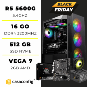 PC GAMER BY MSI R5 5600G | 16GO| 512GB|BLACK FRIDAY
