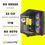 WORKSTATION R9 9950X| 32GB/1TB SSD | RX 9070 16G