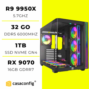 WORKSTATION R9 9950X| 32GB/1TB SSD | RX 9070 16G