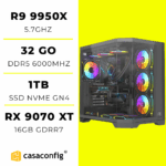 WORKSTATION R9 9950X| 32GB/1TB SSD | RX 9070 XT 16G