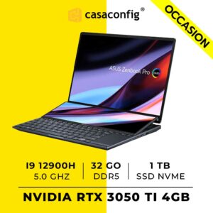 ASUS ZenBook Pro 14 Duo| I9 12900H/32GB DDR5 1TB| RTX 3050TI OCCASION