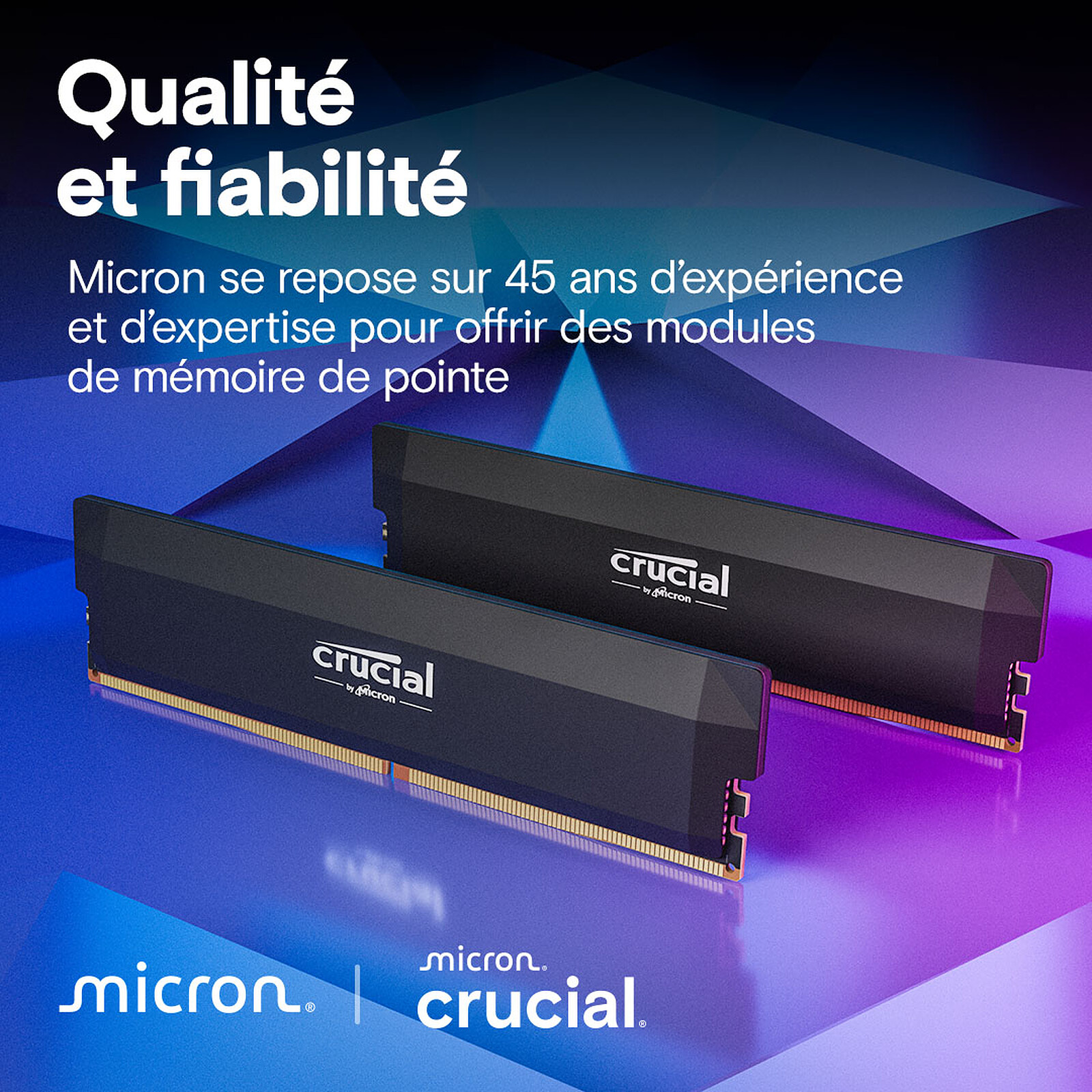 Crucial Pro DDR5 Overclocking 32 Go (2 x 16 Go) 6000 MHz CL36 – Image 2