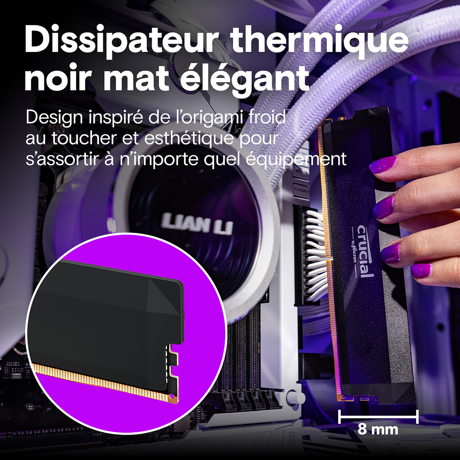 Crucial Pro DDR5 Overclocking 32 Go (2 x 16 Go) 6000 MHz CL36 – Image 3