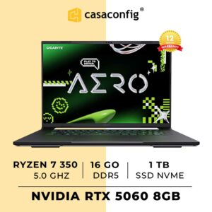 GIGABYTE AERO X16 EG61H| RYZEN AI 7 350 | 16GB DDR5 | 1TB| RTX 5060 8GB|`QHD+ 165HZ