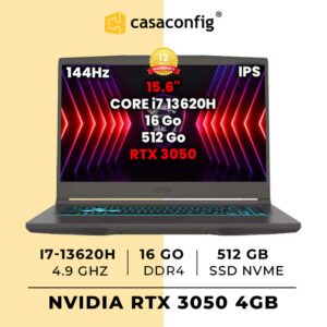 MSI Thin B13UC-3233XMA i7-13620H/16GB DDR4/512GB SSD/RTX 3050/15.6" 144Hz/FreeDOS