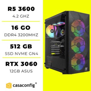 PC GAMER R5 3600 | 16GB/512GB SSD | RTX 3060 12GB