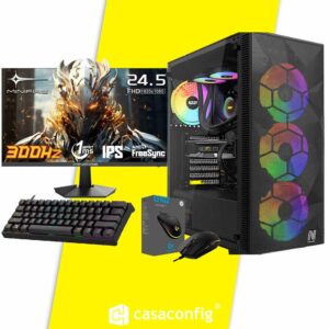 SETUP GAMER R5 5500 |RTX 5060 8GB|16GB-512|300HZ+ PACK