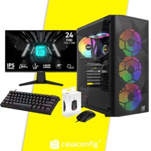 SETUP GAMER R5 3600 |RTX 3060 12GB|16GB-512|144HZ+ PACK