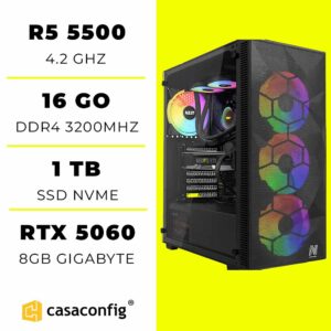 PC GAMER R5 5500 | 16GB/512GB SSD | RTX 5060 8GB