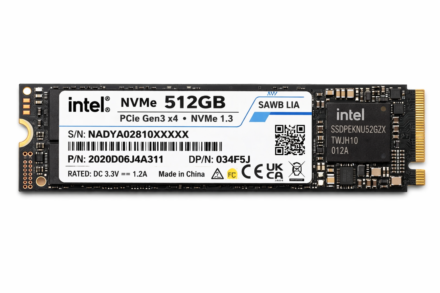 SSD NVMe 512GB | SK hynix / Samsung / Intel | Tray – Image 2