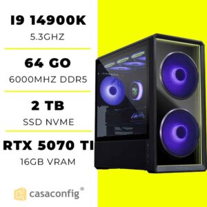 PC Gamer Intel i9 14900K/64GB/2TB SSD| RTX 5070 TI