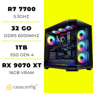 PC Gamer Ryzen 7 7700/32GB/1TB SSD| RX 9070 XT 16GB