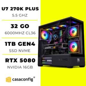 PC Gamer Ultra 7 270K PLUS |RTX 5080 |32 Go |SSD 1Tb