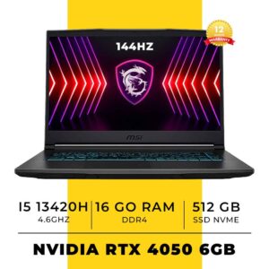 MSI THIN 15 Intel i5 -13420H /16GB DDR4/512GB SSD/RTX 4050 6GB 144Hz/Free Dos