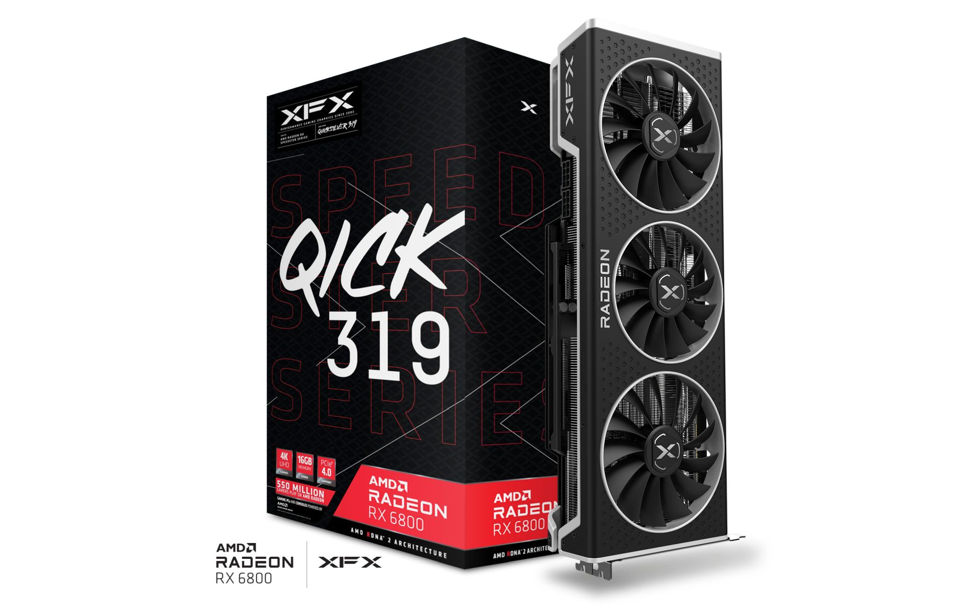 AMD Radeon RX 6800 XFX Speedster QICK 319 16GB GDDR6