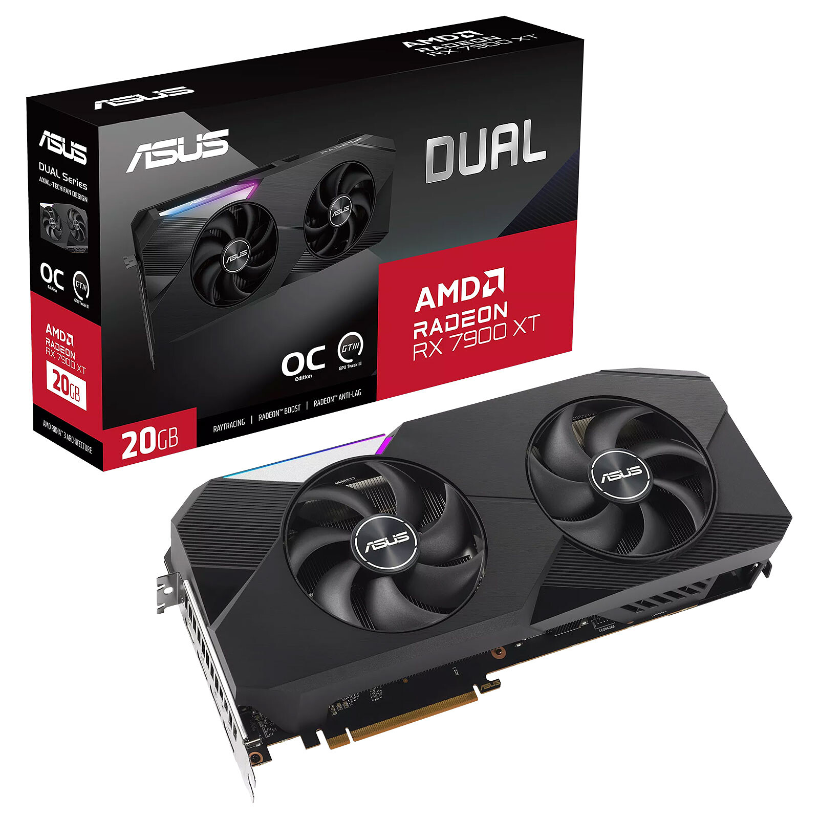 ASUS DUAL Radeon RX 7900 XT OC Edition 20GB GDDR6 ( BULK )