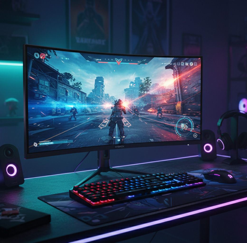 Hybrok 34″ LIGHT HG34WQHD 180HZ CURVED – Image 3