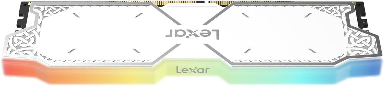 LEXAR THOR RGB DDR5 32GB Kit (2x16GB) 6000MHz CL38 WHITE – Image 3
