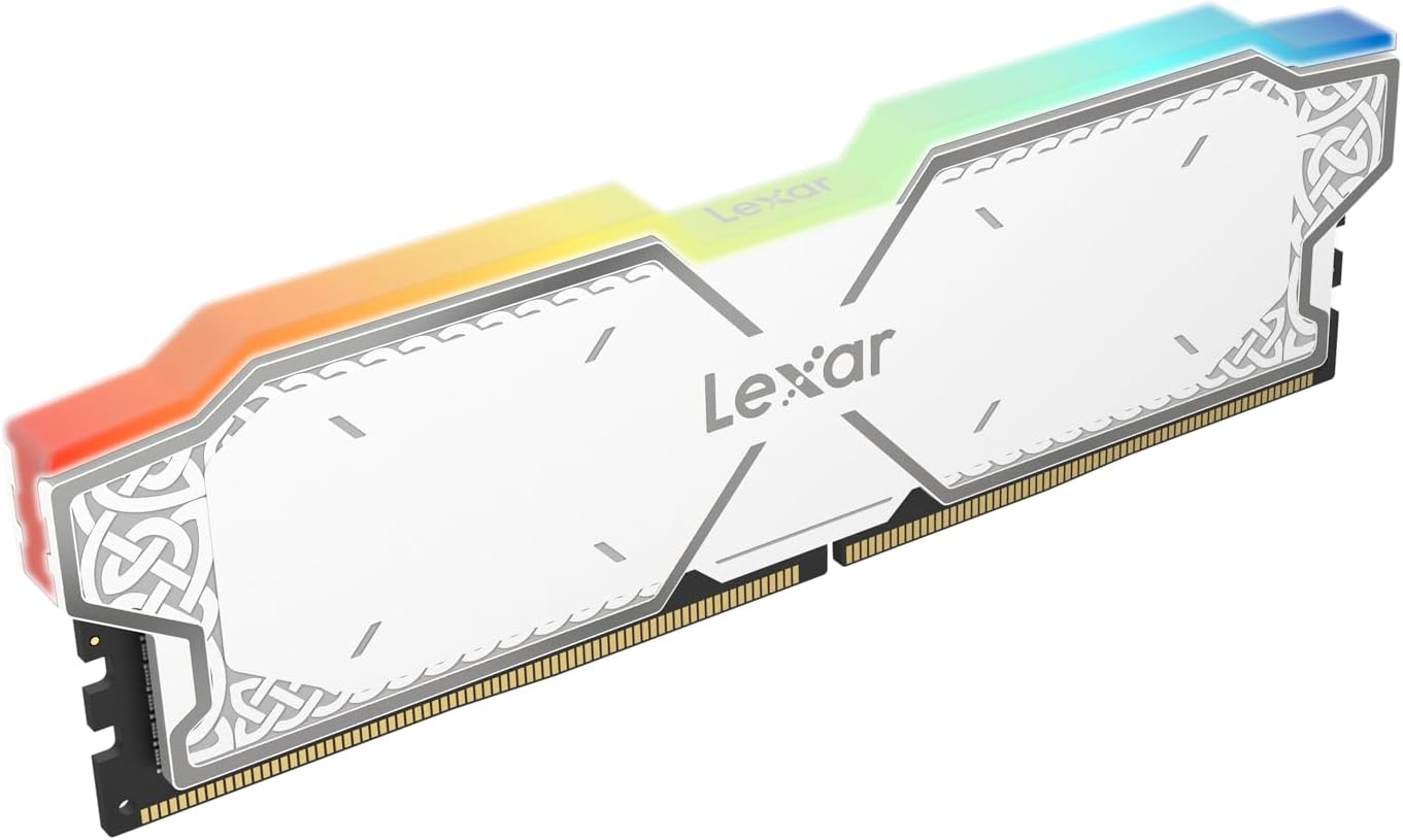 LEXAR THOR RGB DDR5 32GB Kit (2x16GB) 6000MHz CL38 WHITE – Image 4