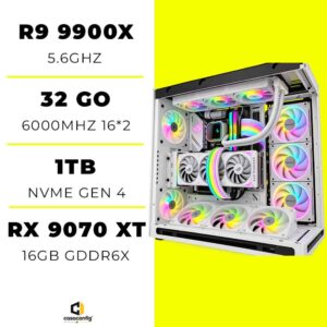 PC Gamer Ryzen 9 9900X/32GB/1TB SSD/RX 9070 XT 16GB