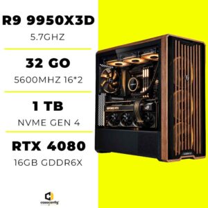 PC Gamer Ryzen 9 9950x3d/32GB/1tb ssd/RTX 4080 16GB